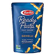 BARILLA Ready Pasta, Gemelli, 8.5 oz. Pouch (Pack of 6) - Non-GMO, No Preservatives - Perfect Microwave Pasta Ready i...