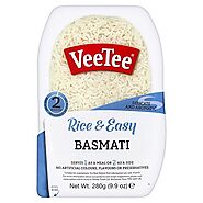 VeeTee Rice & Tasty Basmati - Microwavable Instant Rice - 9.9 oz - Pack of 6