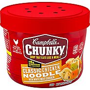 Campbell's Chunky Microwavable Classic Chicken Noodle Soup, 15.25 Ounce Bowl