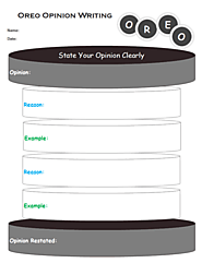 Oreo Writing Graphic Organizer - Introduction and Free Template Download