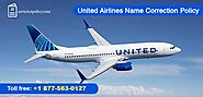 United Airlines Name Correction Policy | tel:+18775630127