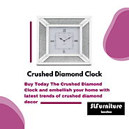 Buy Crushed Diamond Clocks | SLFurntureLondon