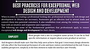Best Practices for Exceptional Web Design and Development