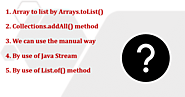 List to Array Java