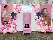 Obtain exclusive party rentals for Sweet 16 Decorations from the Brat Shack