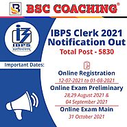 IBPS Clerk 2021 With BSC Coaching