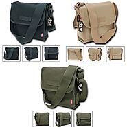 Rapdom Tactical Field Shoulder Messenger Satchel Compact Tote US Army Style Bags