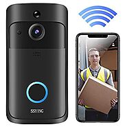Video Doorbell Camera HD WiFi Doorbell Wireless Operated Motion Detector Audio & Speaker