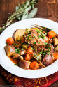 Slow Cooker Chicken Vegetable Stew with Rosemary, Thyme and Sage