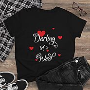 Darling Let's Wed Printed t-shirt for women & girls