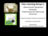 2 -Packard Foundation Peer Learning Group