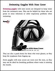 types of swimming goggles with nose covers