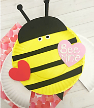 Bee Mine Valentines Day Paper Plate Craft