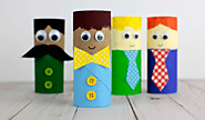 Father's Day Paper Roll Craft