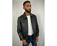 Men's Leather Luxe Suave Leather Jacket Black