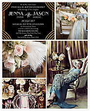 Great Gatsby Wedding Inspiration Board | Wedding Paper Divas