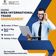 NMIMS Distance MBA in International Trade Management - Learning Routes