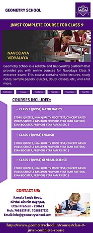 JNVST Complete Course For Class 9