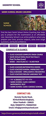 Sainik School Online Coaching