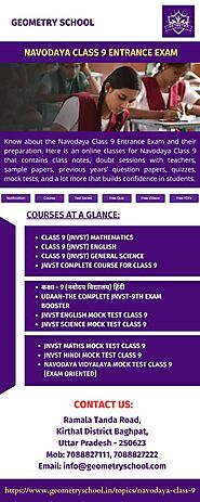 Exclusive Navodaya Class 9 Entrance Exam