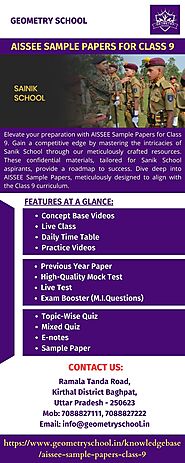 AISSEE Sample Papers for Class 9