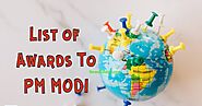 Number of awards awarded to narendra Modi