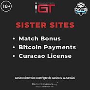 Sites like IGTech Casinos Australia – Play IGTech Slots with a free bonus + live casino games.