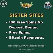 Sites like Jumba Bet – Sister casinos with no deposit spins and Bitcoin deposits.
