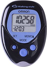 Omron Hj-113 Pocket Pedometer, Walking Style, Black, 1 Count (Pack of 1)