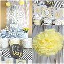 Gray & Yellow Baby Shower Decorating Ideas - Love of Family & Home