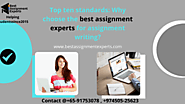 Top Ten Standards -Why Choose Best Assignment for Assignment Writing