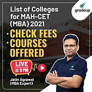 List of Top Colleges for MAH-CET (MBA) 2021 | Complete Detail & Fees Structure | Gradeup