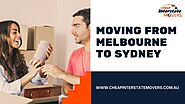 Movers Melbourne to Sydney | Cheap Interstate Movers