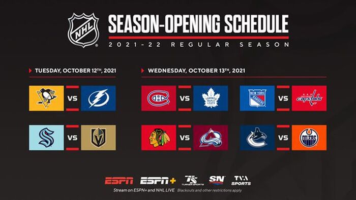 NHL Hockey Schedules | A Listly List