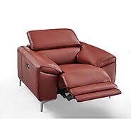 Modern Leather Recliner in Fairfield