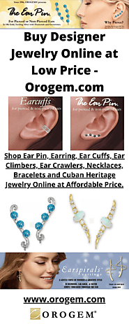 Shop Ear Pin, Earrings, Ear Cuffs and Other Unique Designer Jewelry Online at Low Price - OROGEM