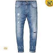 CWMALLS® Men's Skinny Ripped Jeans CW107020