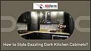 What Is the Best Way to Style Dazzling Dark Kitchen Cabinets?