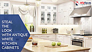 Get the Classy Design with Antique White Kitchen Cabinets