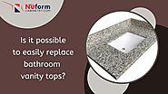 Is it possible to easily replace bathroom vanity tops? – Wholesale Cabinets