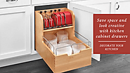 How will kitchen cabinet drawers conserve space while yet looking stylish?
