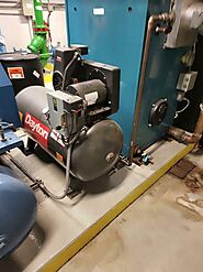 Dayton Air Compressor w 1.5HP MagneTek Motor 460v 60 Gal 5Z699 - Quantum Technology