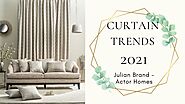 Curtain trends 2021 by Julian Brand Actor Home Designer