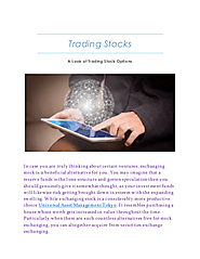 Trading Stocks | edocr
