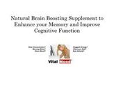 Natural Brain Boosting Supplement Plus Enhance Memory & Boost Your Energy