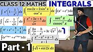 (Part 1) Direct & Simplification Method Integrals Calculus Class 12 Maths IIT JEE Mains