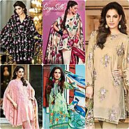 Branded Embroidered Lawn Replica Dresses | Lawn Printed 3 Pcs Suits
