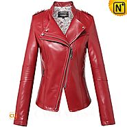 CWMALLS® Women's Leather Moto Jackets CW607020