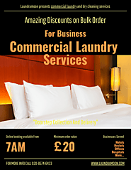 Commercial laundry service for business - by Laundramoon [Infographic]