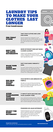 Laundry Tips to make your clothes last longer – Infographic by Laundramoon